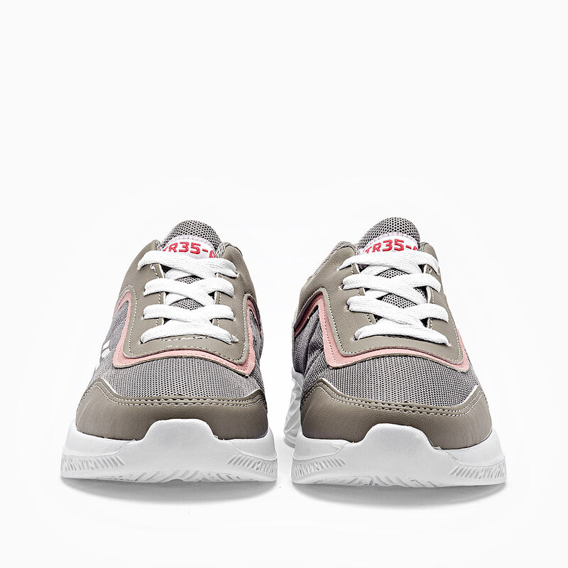 Tres-A tenis para ni&ntilde;a gris rosa cod 140834-D image number null