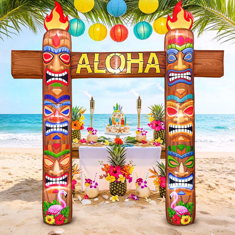 Arco Inflable Kooy De 2,7 m Con Led Estilo Tiki... image number null