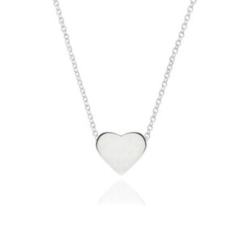 Collar Coraz&oacute;n Maite de Plata con Cadena image number null