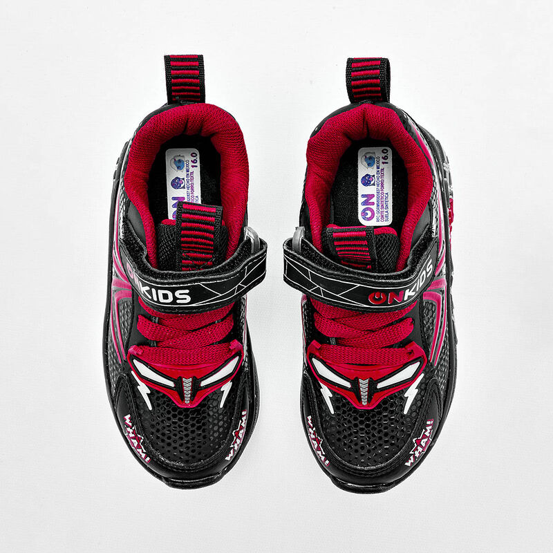 On Kids Tenis Para Beb&eacute; Negro Rojo Cod 132691-c image number null