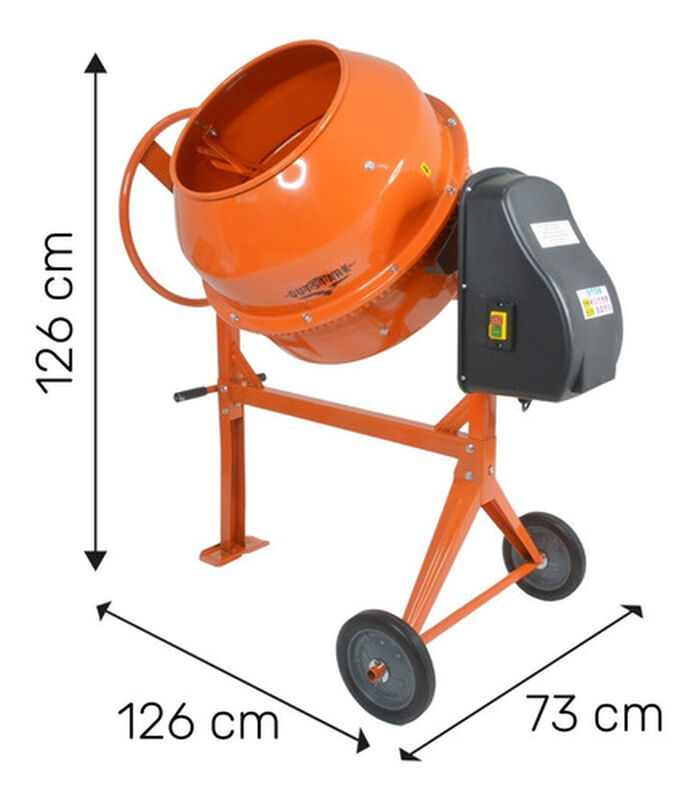 Revolvedora de Concreto El&eacute;ctrica 1/2 Saco 1 Hp... image number null