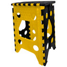 Banco plegable Negro/Amarillo
