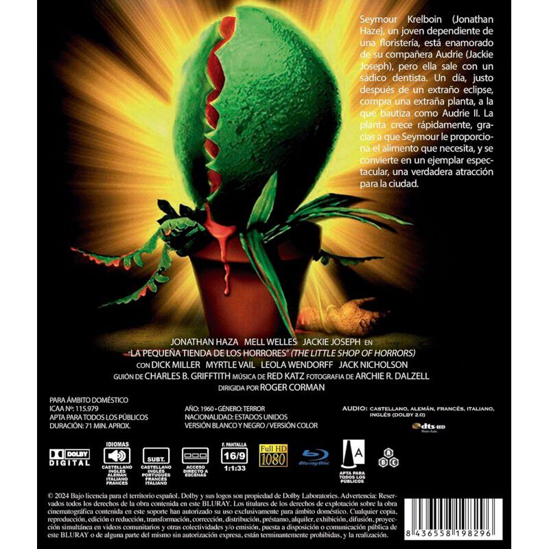 La Peque&ntilde;a Tienda De Los Horrores [blu-ray] (19... image number null