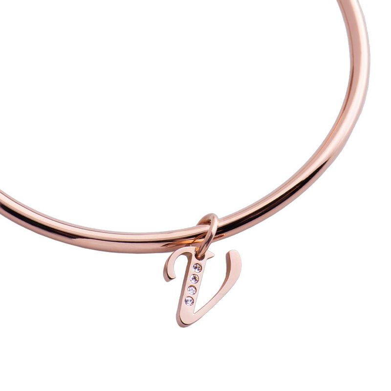 Charm Original, Dije Inicial Letra Zirconia, Jo... image number null