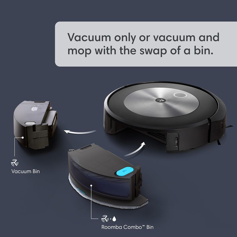 Robot Aspirador Irobot Roomba Combo J5 Con Freg... image number null