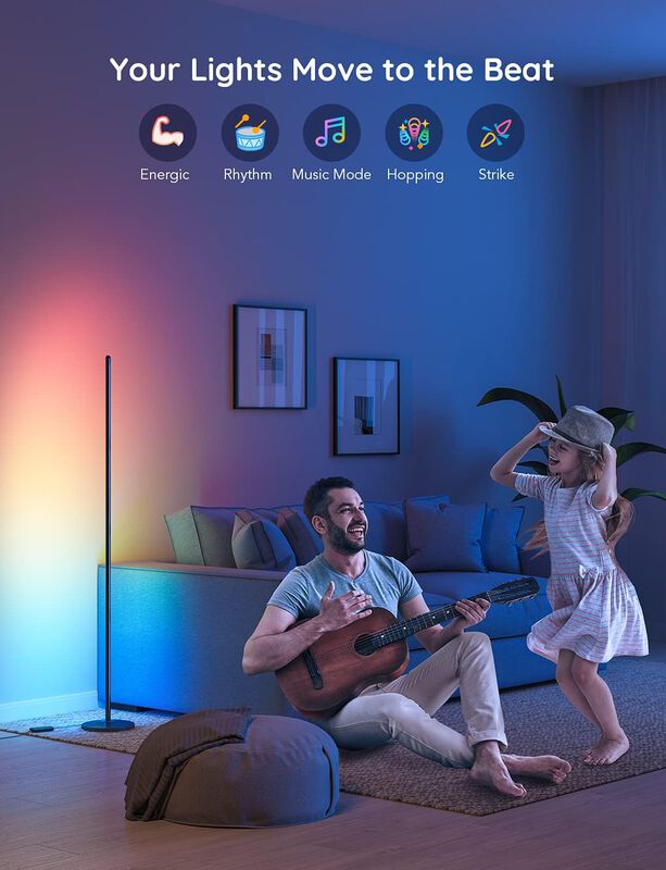 L&aacute;mpara De Pie Govee Rgbic Led Corner Works Con... image number null