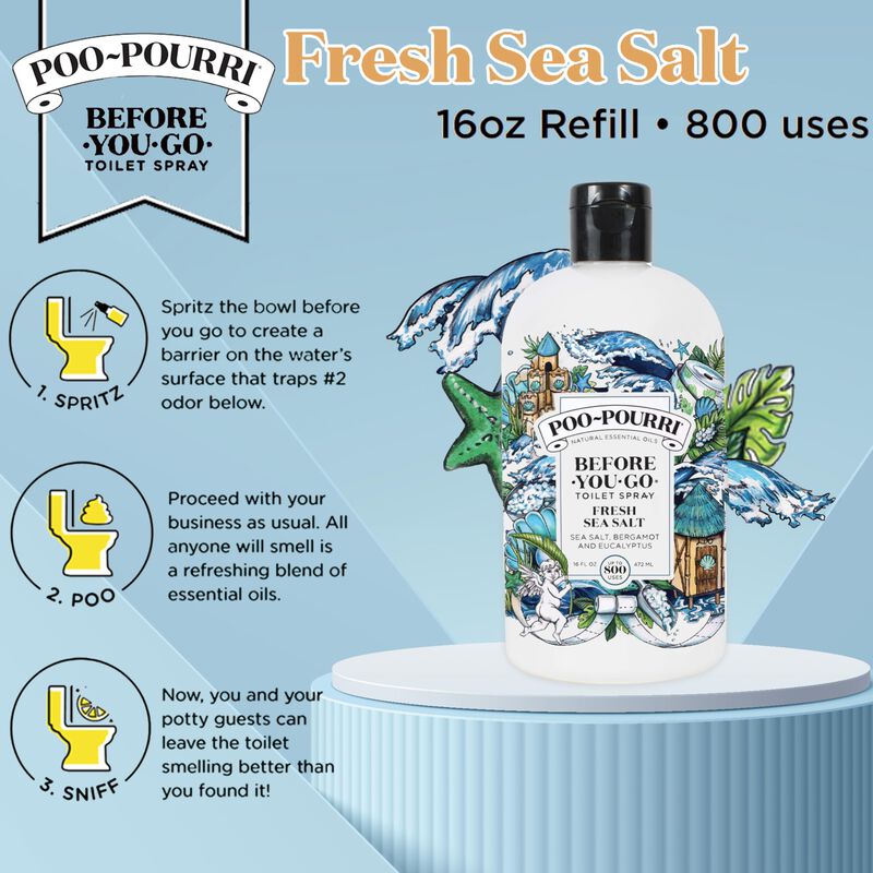 Spray De Ba&ntilde;o Poo-pourri Before-you-go, Sal Mar... image number null