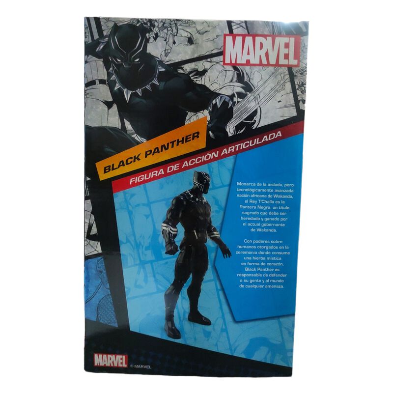 Figura Black Panther Marvel 23cm Articulada Pre... image number null