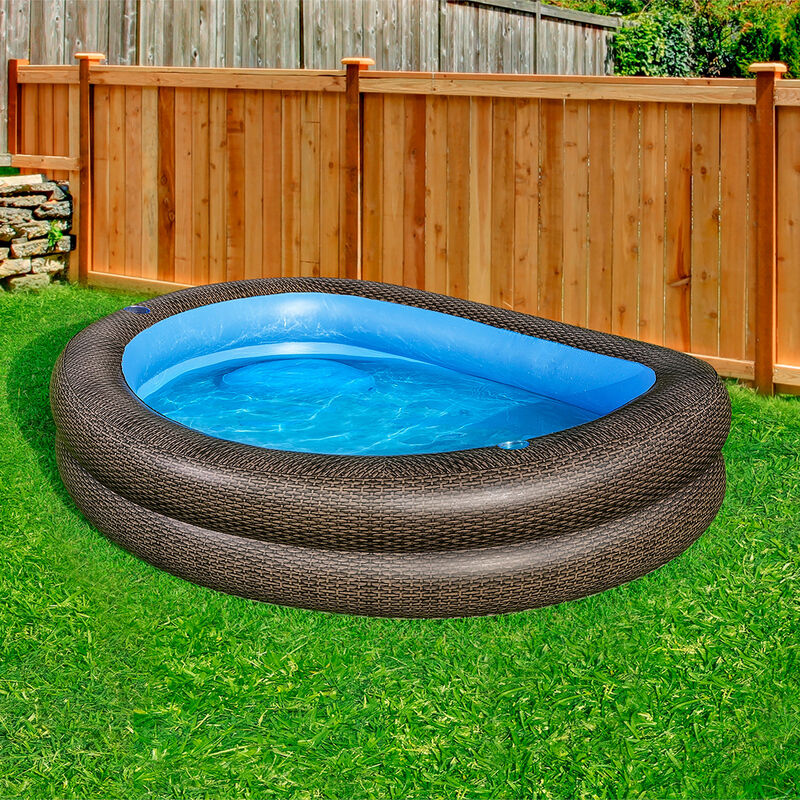 Alberca Inflable Familiar Color Caf&eacute; con Porta ... image number null