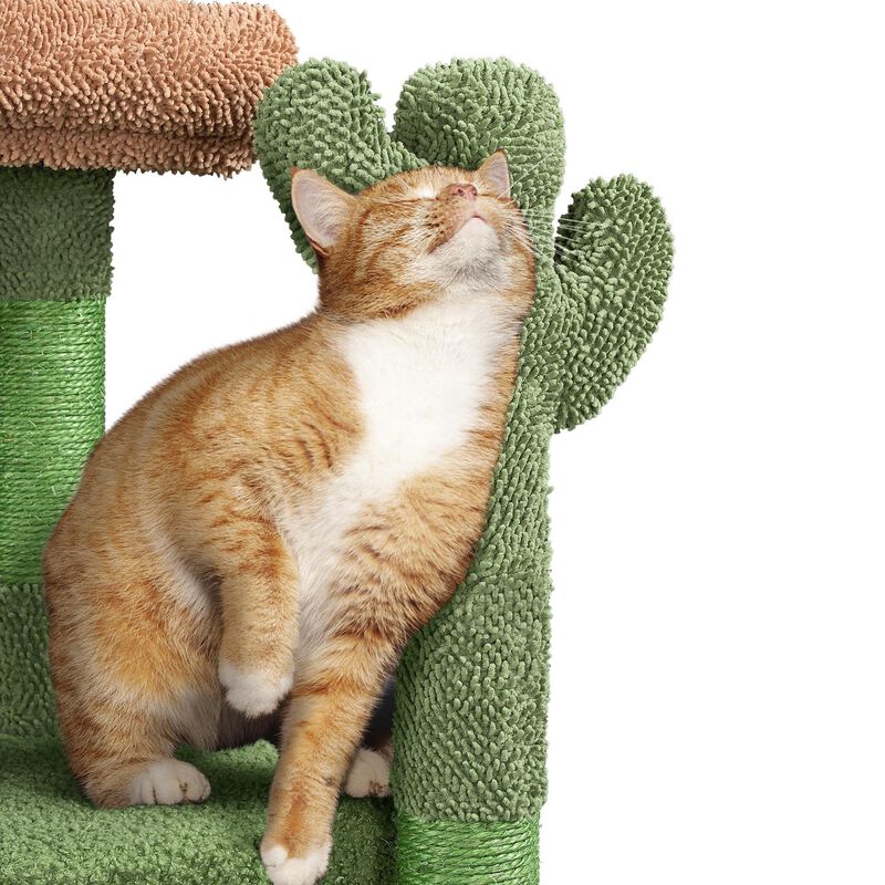 Cat Tree Yaheetech Cactus 107 Cm Con Rascador Y... image number null