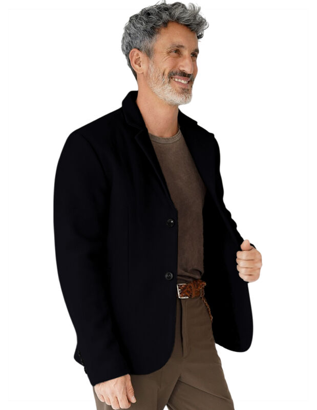 Saco Calidad Premium Caballero Abotonado Cuello... image number null