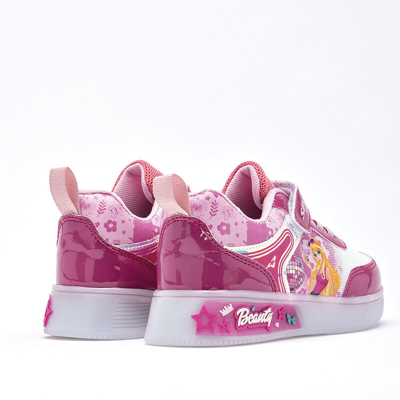 Space Boys tenis con luces para ni&ntilde;a fucsia bla... image number null