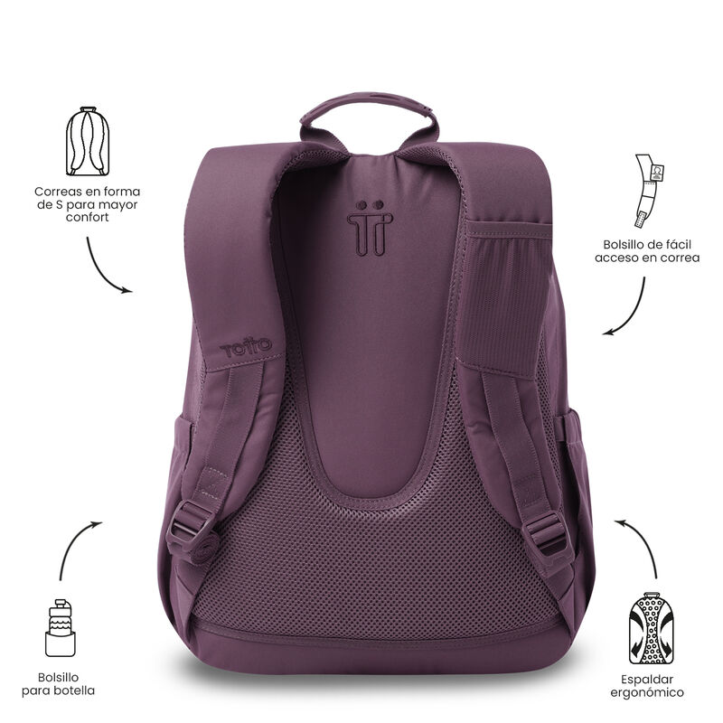 Mochila Ergon&oacute;mica Grande Totto Acuarela Ecole ... image number null