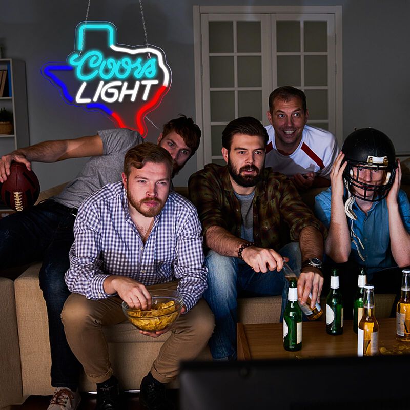 Letrero Led De Ne&oacute;n Jfllamp Texas Coors Light, ... image number null