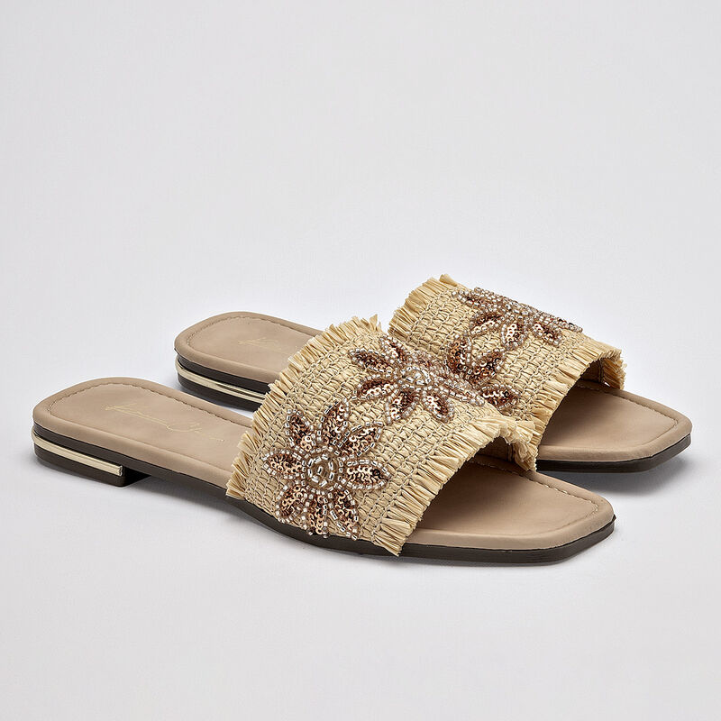 Been Class sandalia piso para mujer beige cod 1... image number null