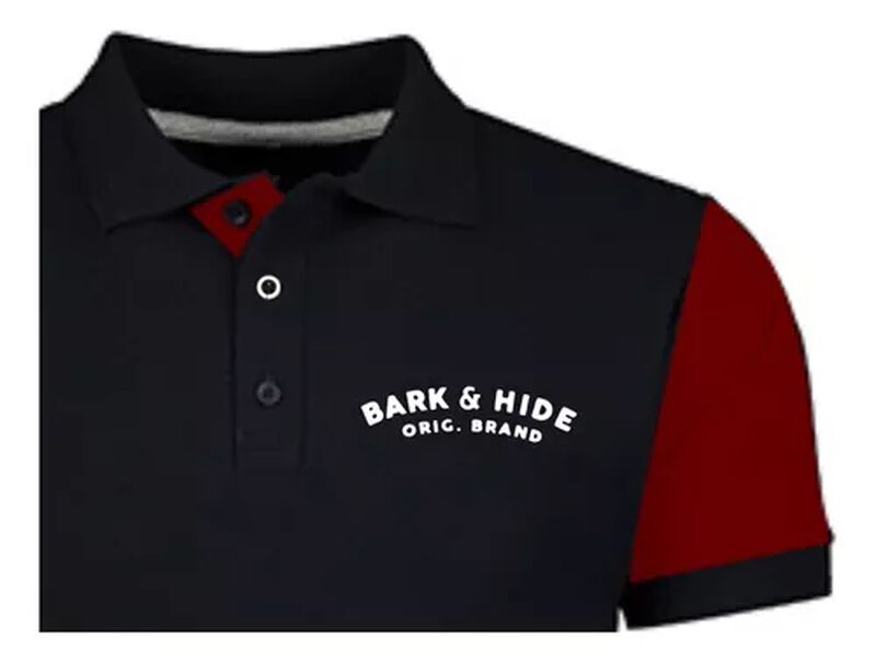 Bark and Hide Playera Polo Para Hombre Manga Co... image number null