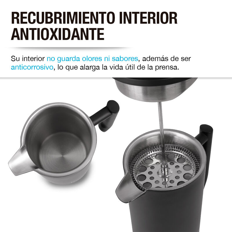 Cafetera Prensa Francesa de Acero Inoxidable Do... image number null