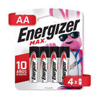 Pilas Energizer Max Alcalinas 4 pilas AA BP4 Maxima duracion