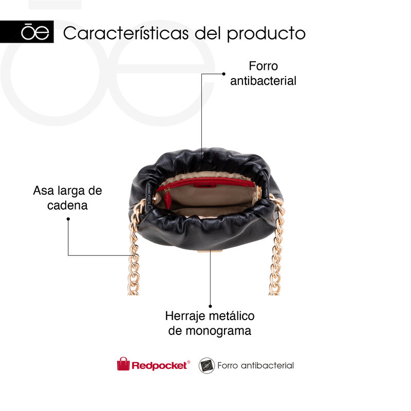 Bolsa Crossbody Chica Con Herraje De Monograma ... image number null