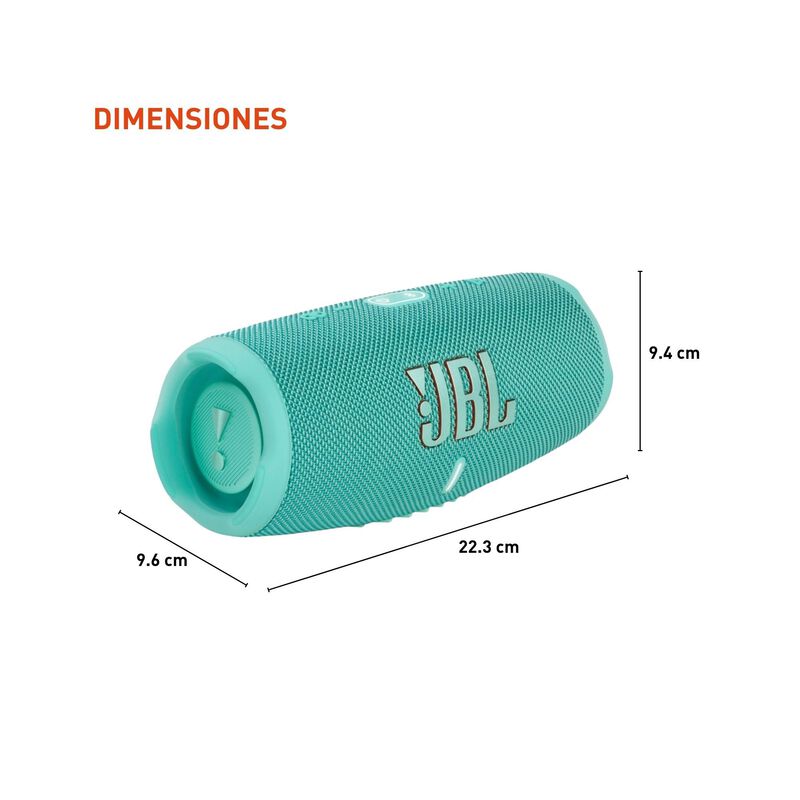 Bocina Port&aacute;til Bluetooth JBL Charge 5 Turquesa... image number null