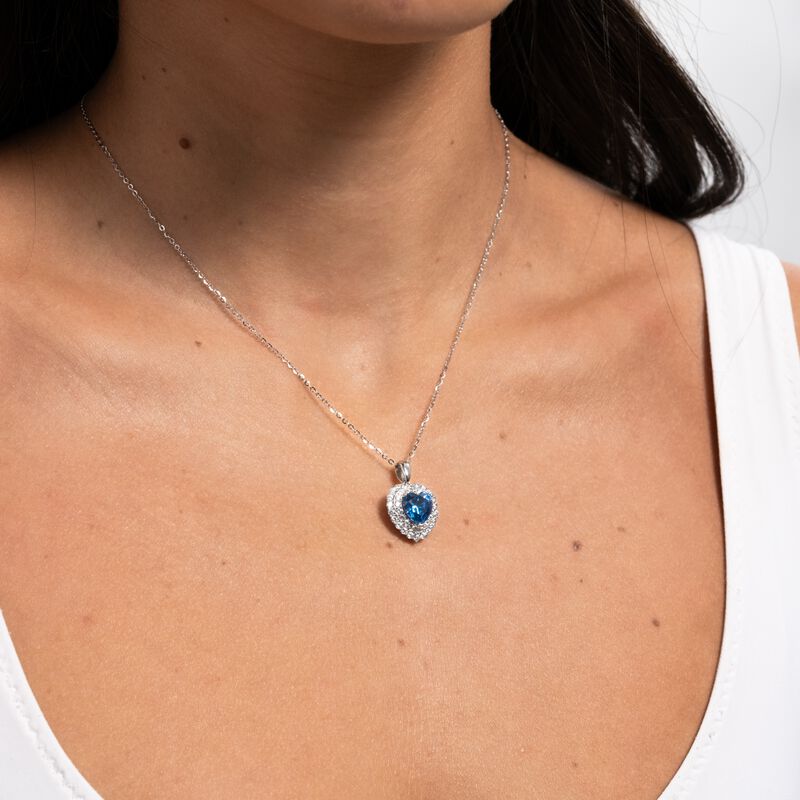Collar Zaria LuckyLy Plata .925 con Zirconia C&uacute;... image number null