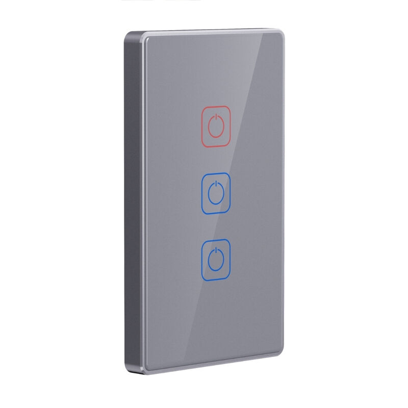 Apagador Inteligente T&aacute;ctil WiFi 3 Circuitos, R... image number null