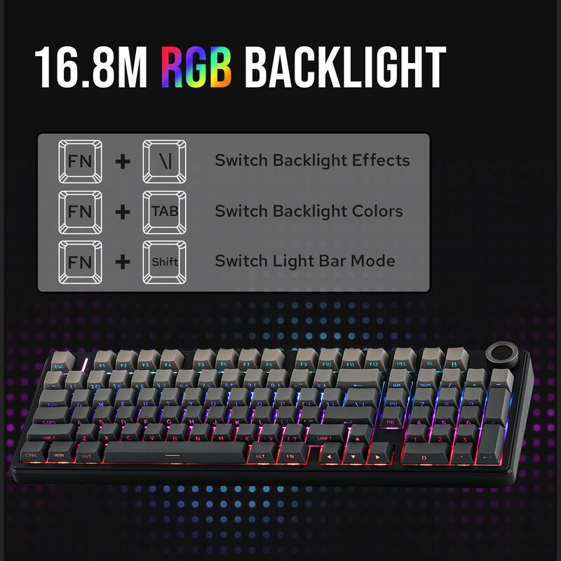 Teclado Mec&aacute;nico Mechlands Aula F99 Pro 96% W/ ... image number null