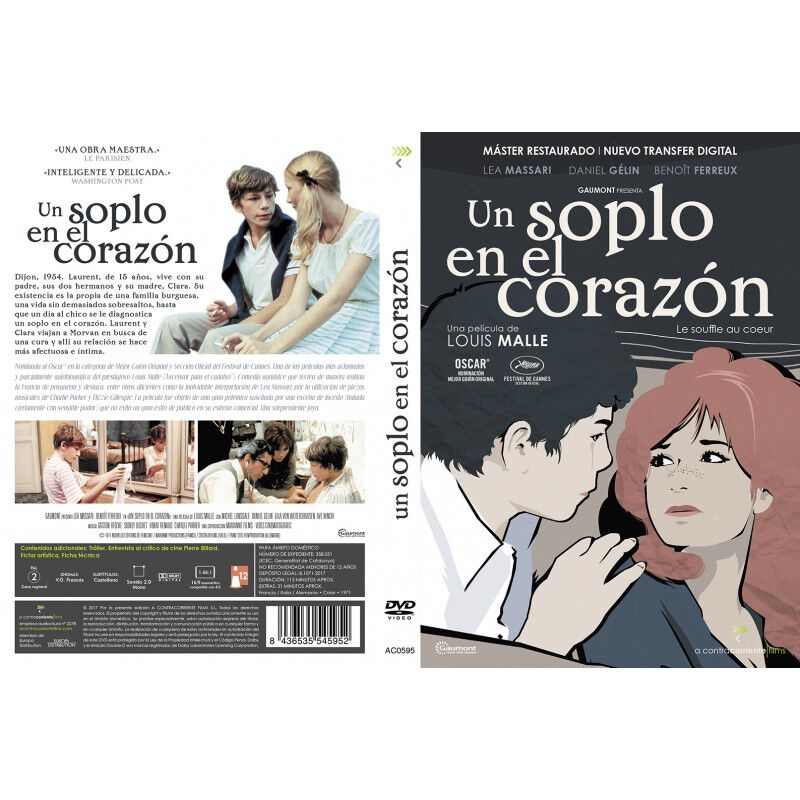 Un Soplo en el Coraz&oacute;n [DVD] v.o.s. 1971 Le sou... image number null
