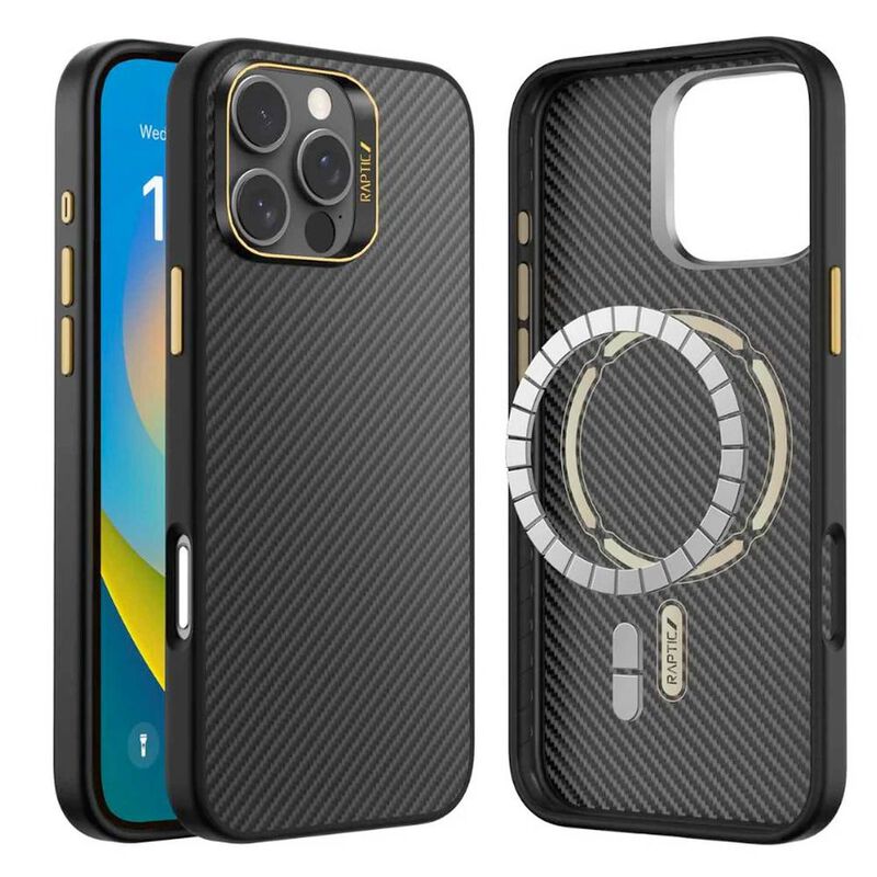 Funda RAPTIC Aramid para iPhone 16 PRO Negra co... image number null