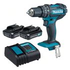 Rotomartillo Atornillador 18V Makita DHP482SYE + Bater&iacute;as