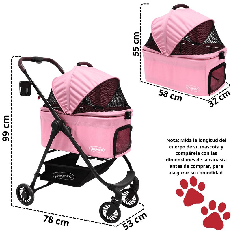 Carriola para Mascotas Cochecito para Perros y ... image number null