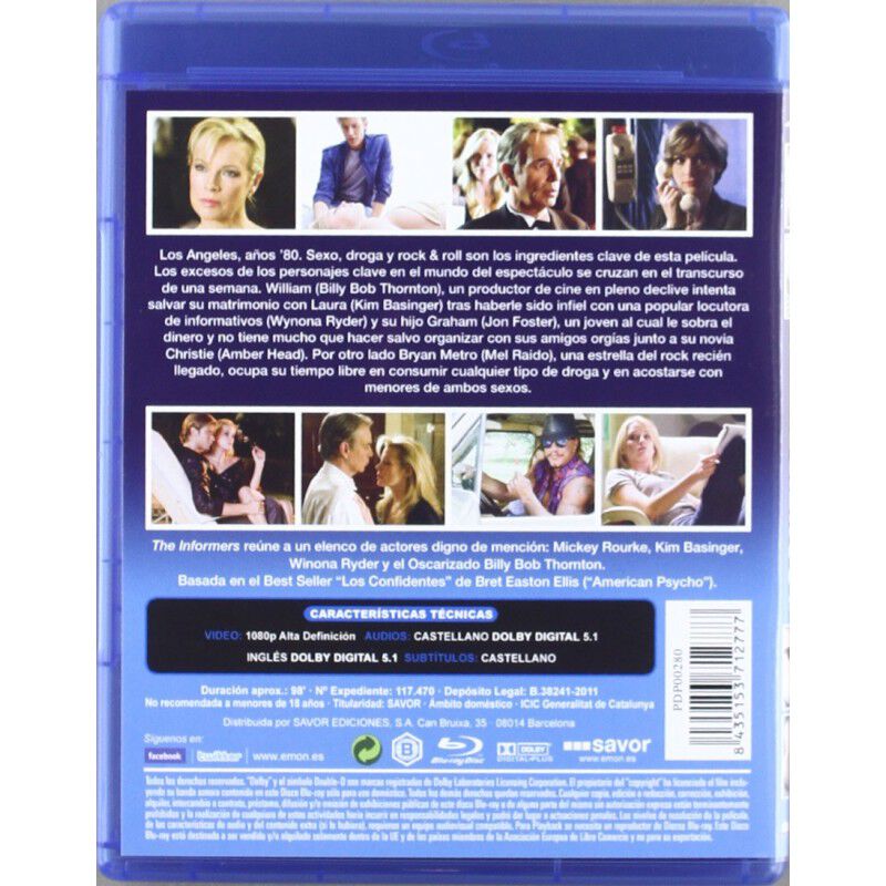Los Confidentes (blu-ray) image number null