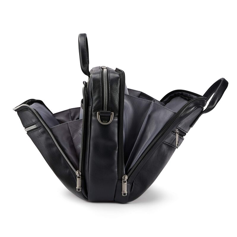 Malet&iacute;n Samsonite Classic Leather Toploader Neg... image number null