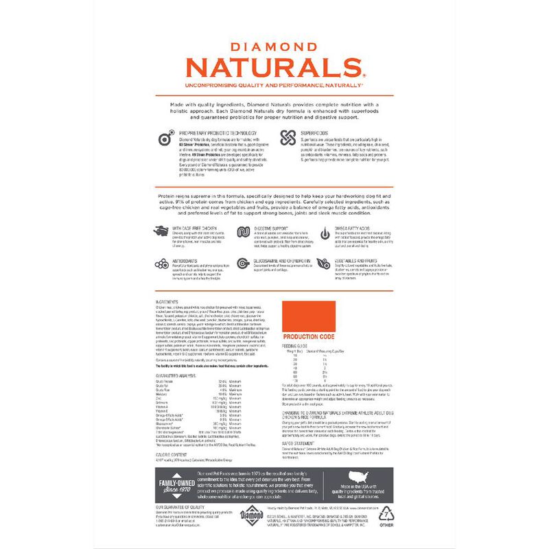 Diamondnaturals Chiken & Rice Formula 18.14 Kg image number null
