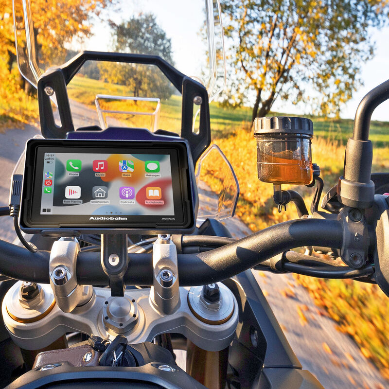 Autoest&eacute;reo para moto con pantalla t&aacute;ctil 5'' 1... image number null