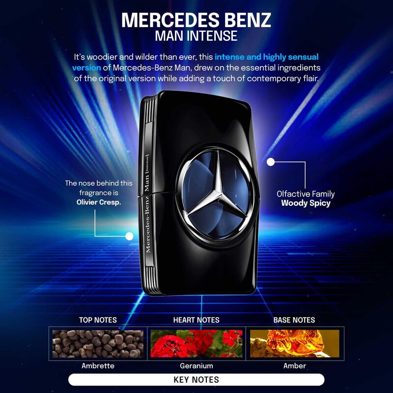 Perfume Mercedes-benz Man Intense Edt 100 Ml Pa... image number null