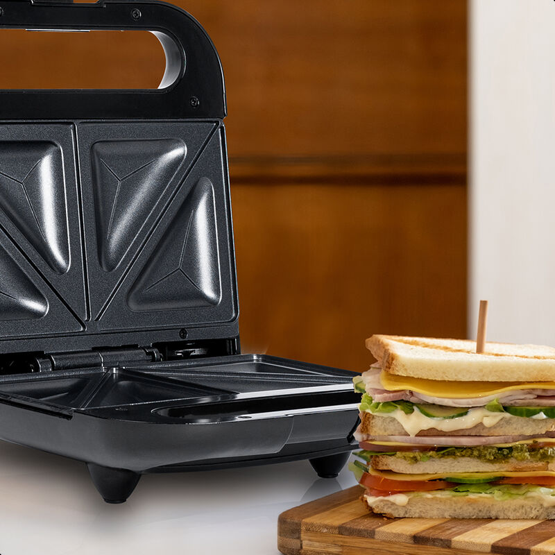 Sandwichera 2 Panes Daewoo Dsm-9743 Acero Inox ... image number null