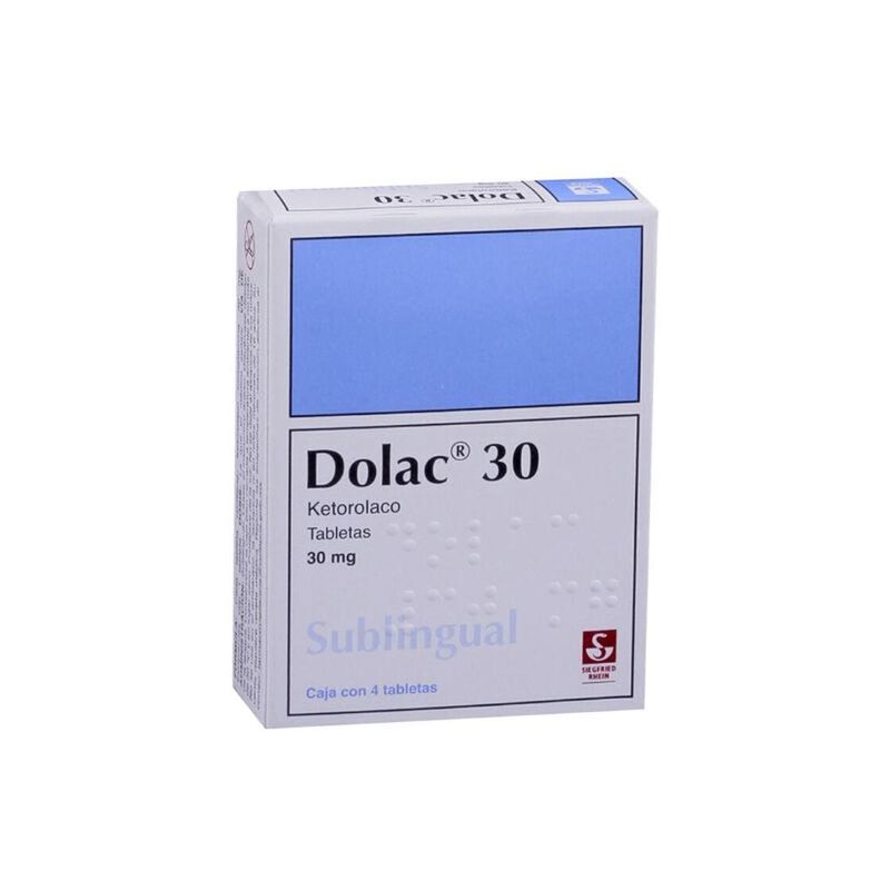 Dolac 30mg caja con 4 tabletas image number null