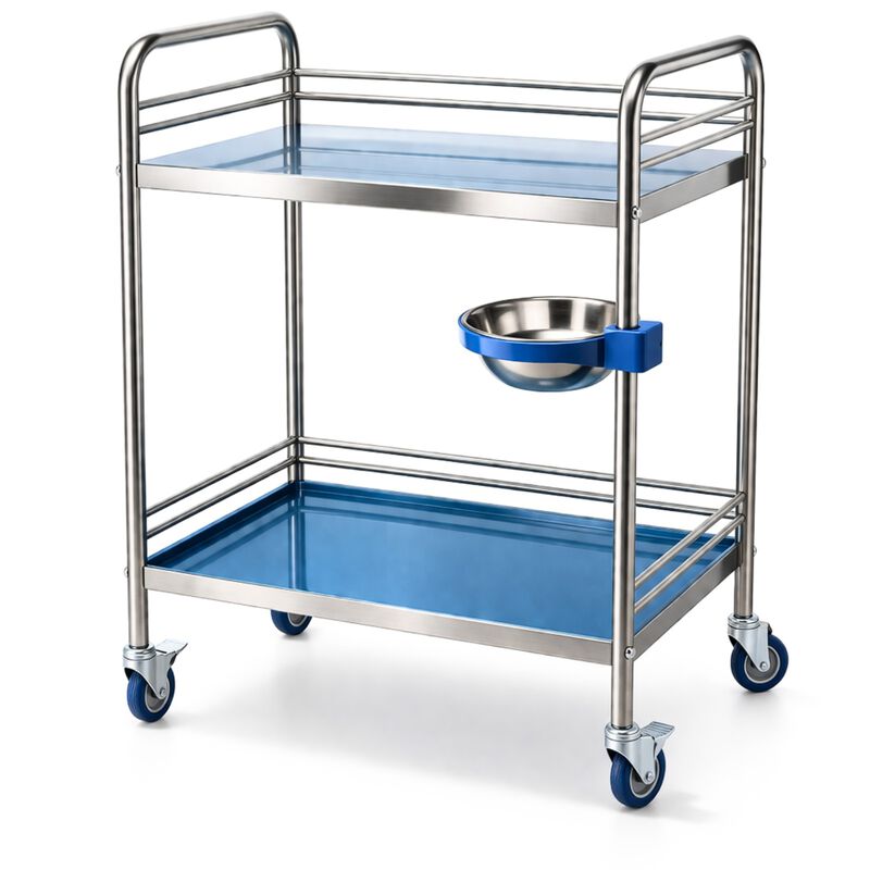 Mesa Pasteur Acero Inoxidable Con Taz&oacute;n Lateral... image number null