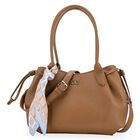 Bolsa Cloe Satchel Con Mascada Mediana Color Camel 2blcp26175cam