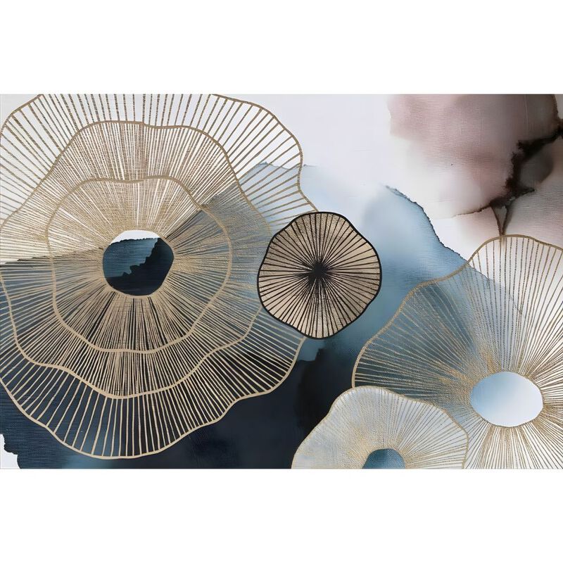 Cuadro Decorativo Abstracto 60x80cm Radiales de... image number null