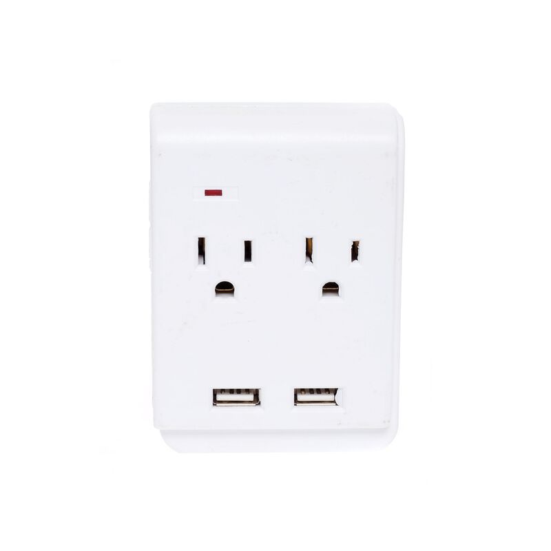 Multicontacto Pared  2 Contactos Y 2 Usb, Am06 ... image number null