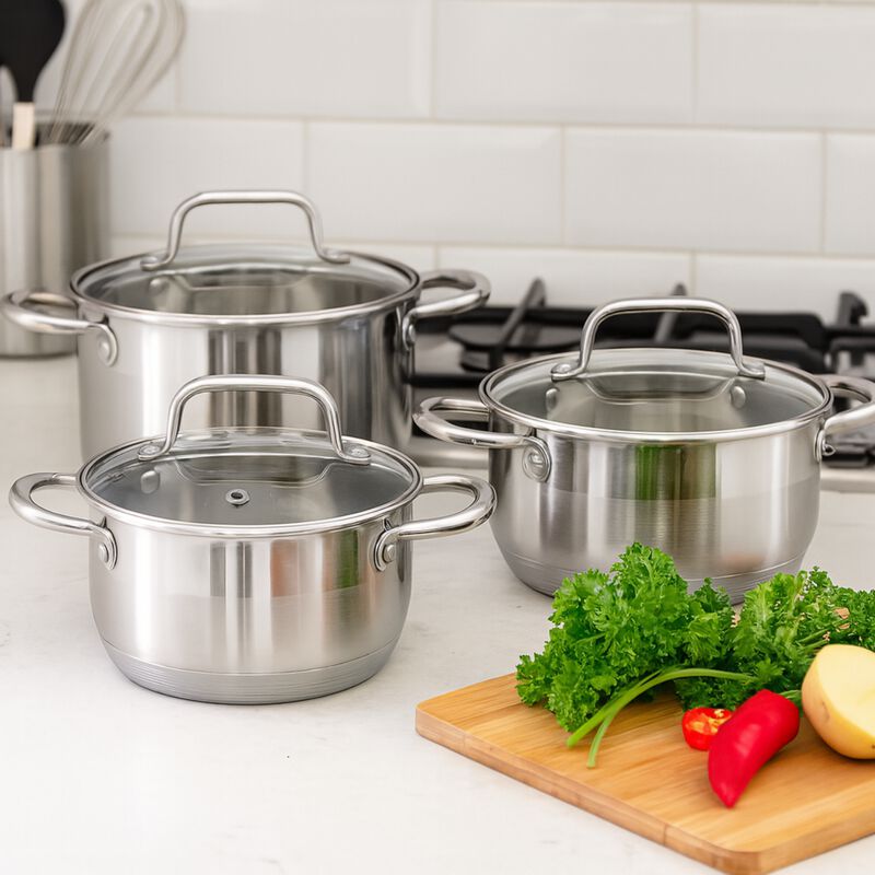 Juego De Bater&iacute;a De Cocina De Acero Inoxidable ... image number null