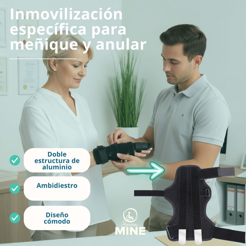 F&eacute;rula para Dedo Me&ntilde;ique o Anular |Doble Soport... image number null