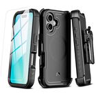 Funda Case MYBAT Maverick Mag clip para iPhone 16 PLUS - Negra con mica