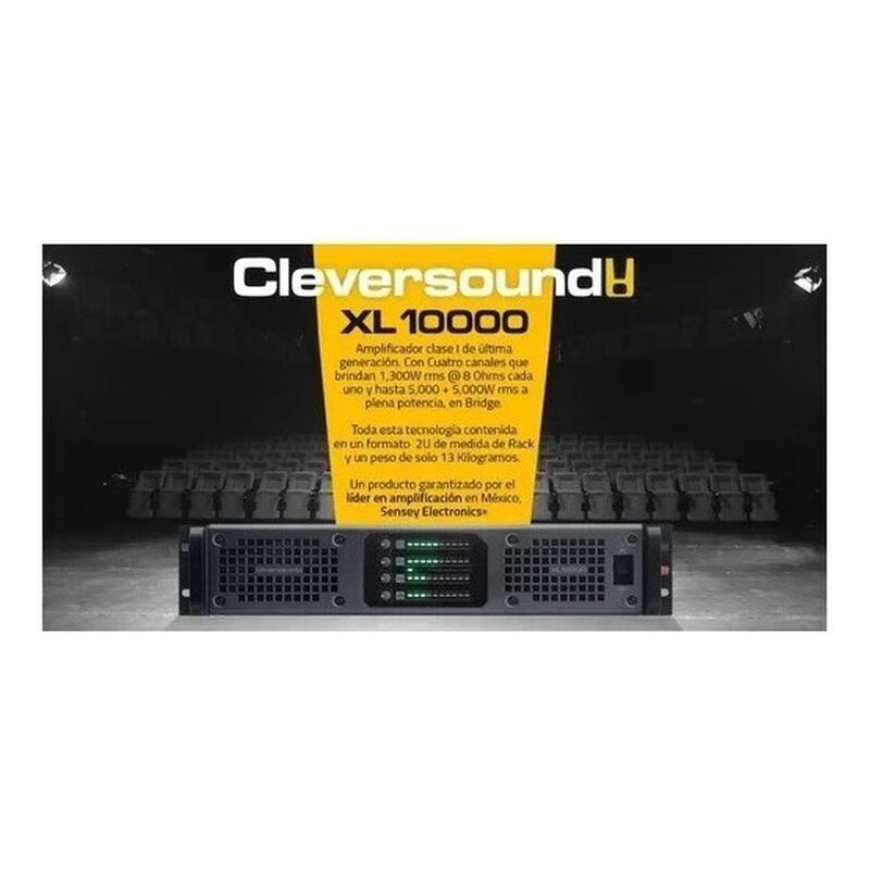 Cleversound Xl10000 Poder Ata Gama 4ch Env&iacute;o Gr... image number null