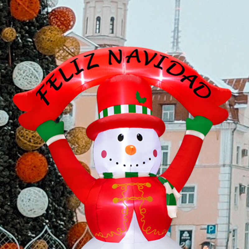 Inflable Navide&ntilde;o Bola de Nieve Jumbo 3.50 M co... image number null