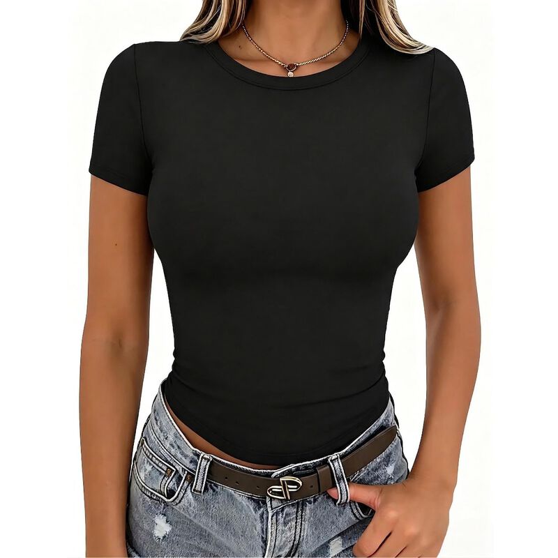 Camiseta Zeagoo Manga Corta Mujer image number null