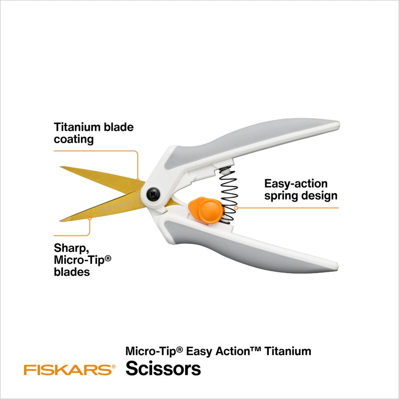 Tijeras Fiskars Easy Action Micro-tip Titanium image number null