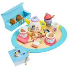 Set Para Fiesta De T&eacute; Bluey Wooden, 18 Piezas, Juego De Simulaci&oacute;n Para Ni&ntilde;os De M&aacute;s De 3 A&ntilde;os